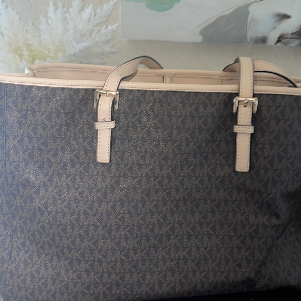 Michael Kors brown tote bag